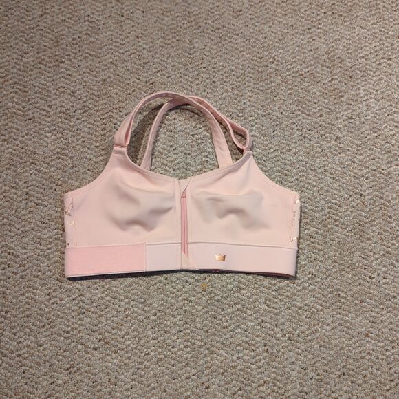 SHEFIT Luxe Flex Sports Bra Adjustable Medium Impact Blush Pink Athletic - Picture 1 of 6